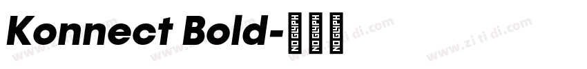Konnect Bold字体转换